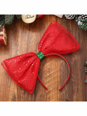 Red Sequin Bow Headband