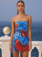 Spring/Summer Vacation Sequin Print Dress