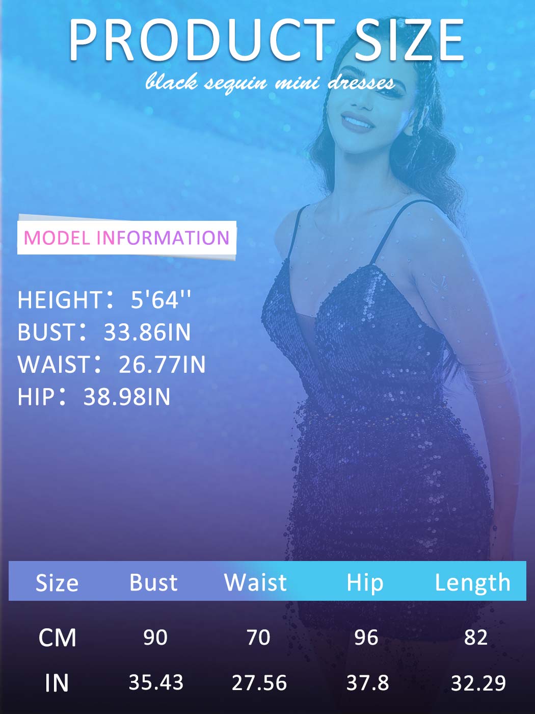 Black Glitter V Neck Dress - Black Pearl Slip Mini Dresses