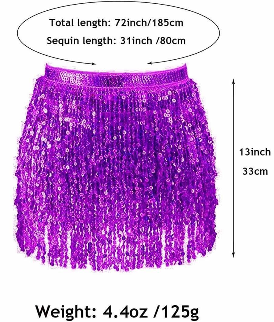 Belly Sequin Tassel Dance Skirt