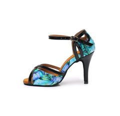 Women's Leatherette Customized Heel Salsa Latin Dance Shoes Ballroom Dance Shoes