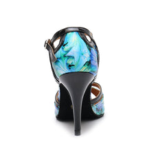 Women's Leatherette Customized Heel Salsa Latin Dance Shoes Ballroom Dance Shoes