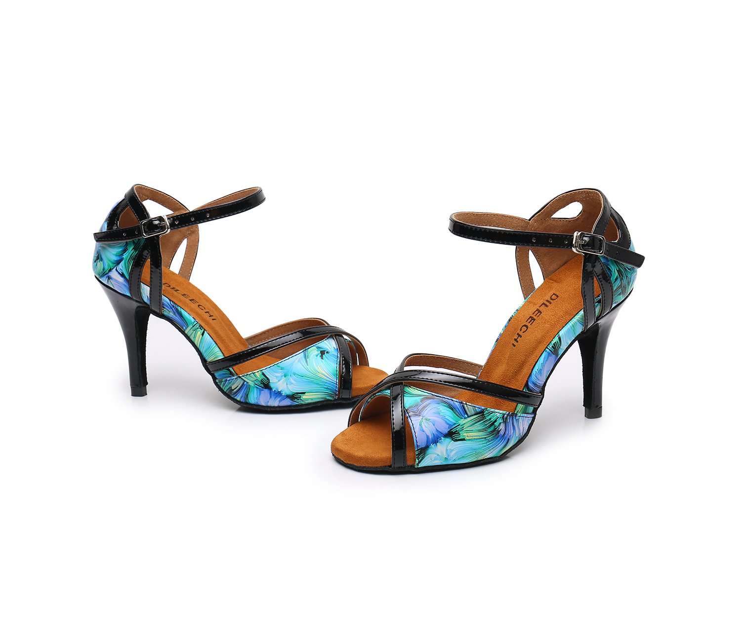 Women's Leatherette Customized Heel Salsa Latin Dance Shoes Ballroom Dance Shoes