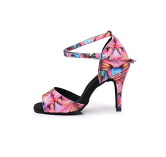Women's Leatherette Customized Heel Latin Shoes Salsa Shoes Ballroom Dance Shoes
