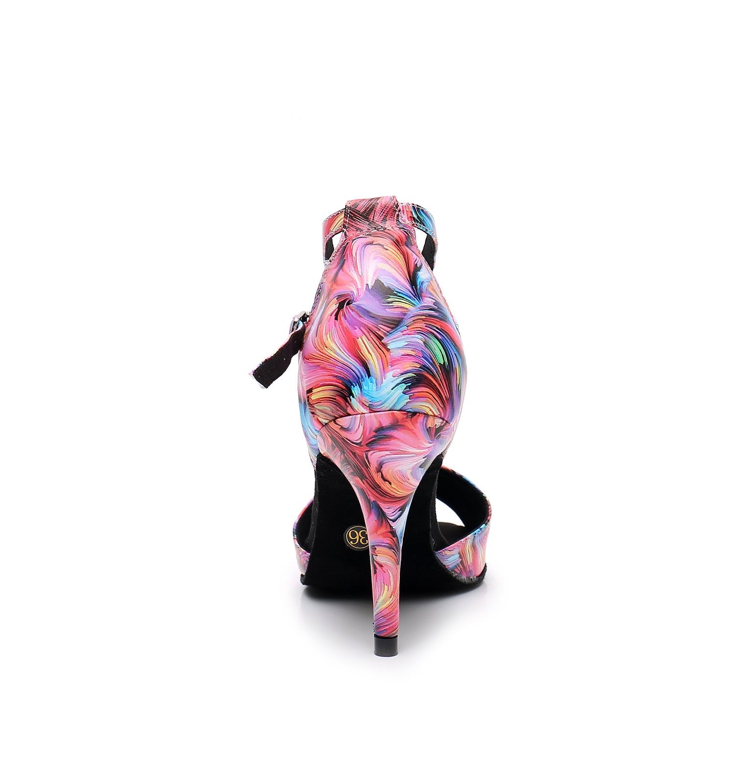 Women's Leatherette Customized Heel Latin Shoes Salsa Shoes Ballroom Dance Shoes