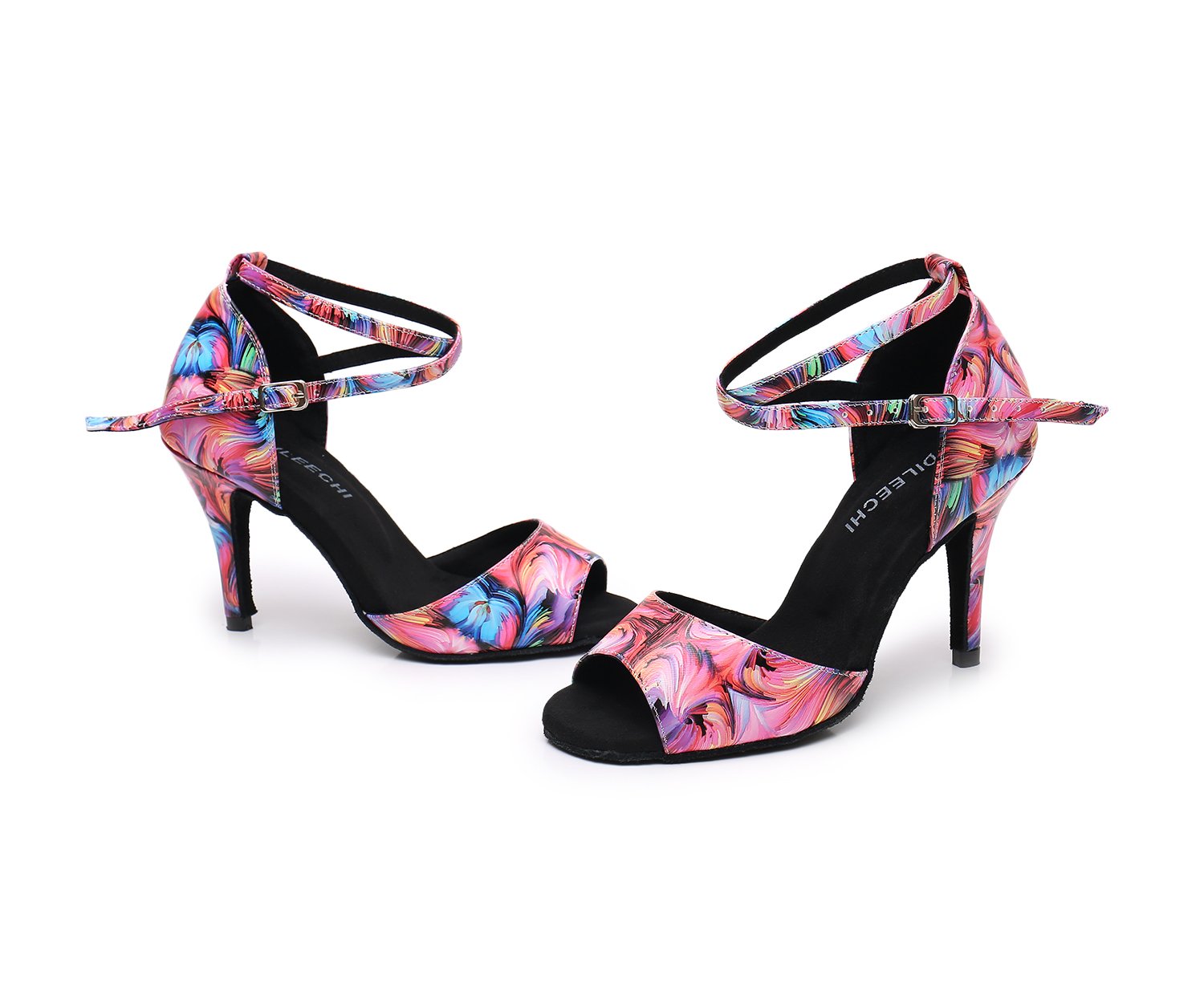 Women's Leatherette Customized Heel Latin Shoes Salsa Shoes Ballroom Dance Shoes