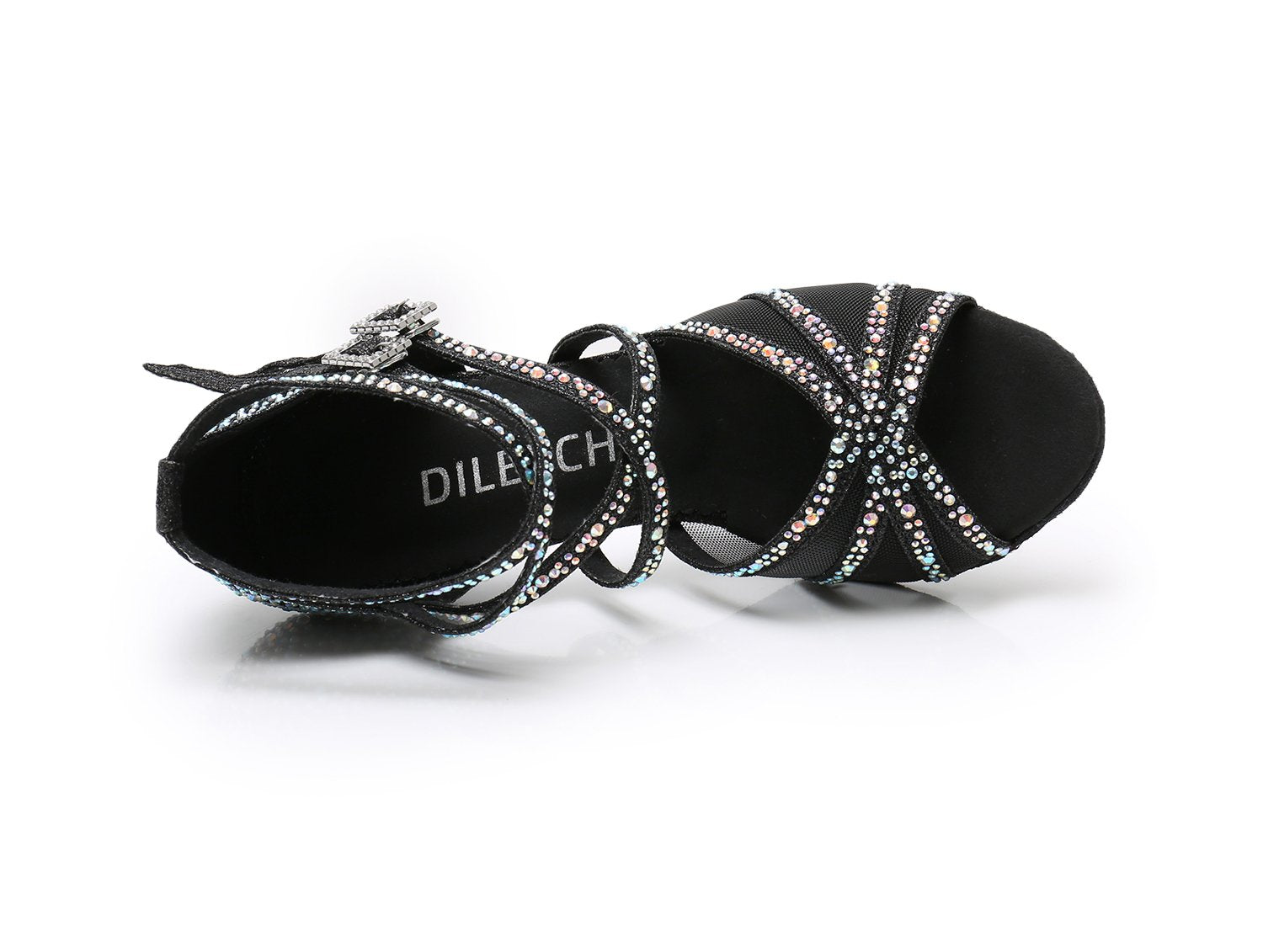 Women's Sparkling Glitter Customized Heel Latin Shoes Salsa Shoes Ballroom Dance Shoes