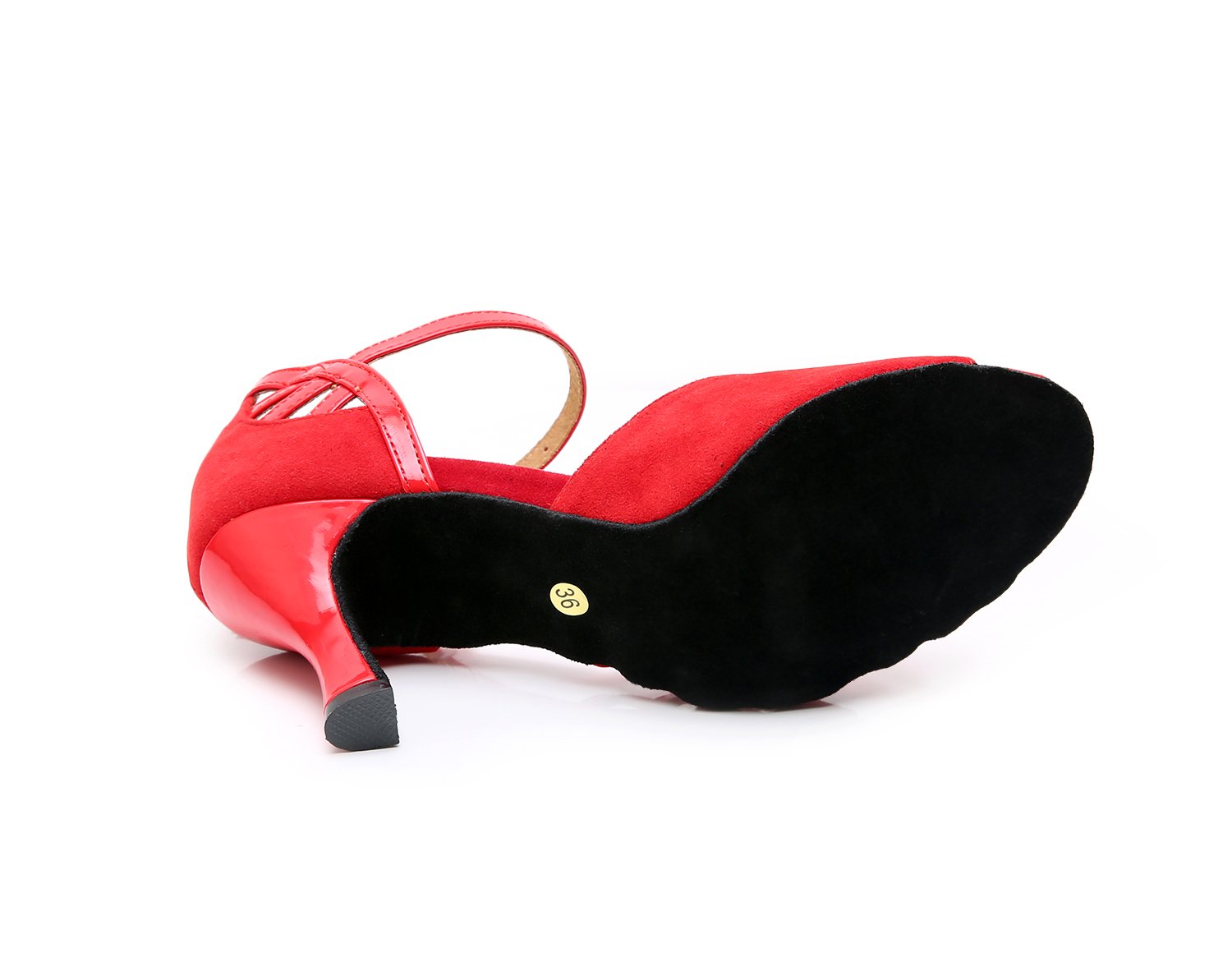 Women's Leatherette Customized Heel Latin Shoes Salsa Shoes Ballroom Dance Shoes