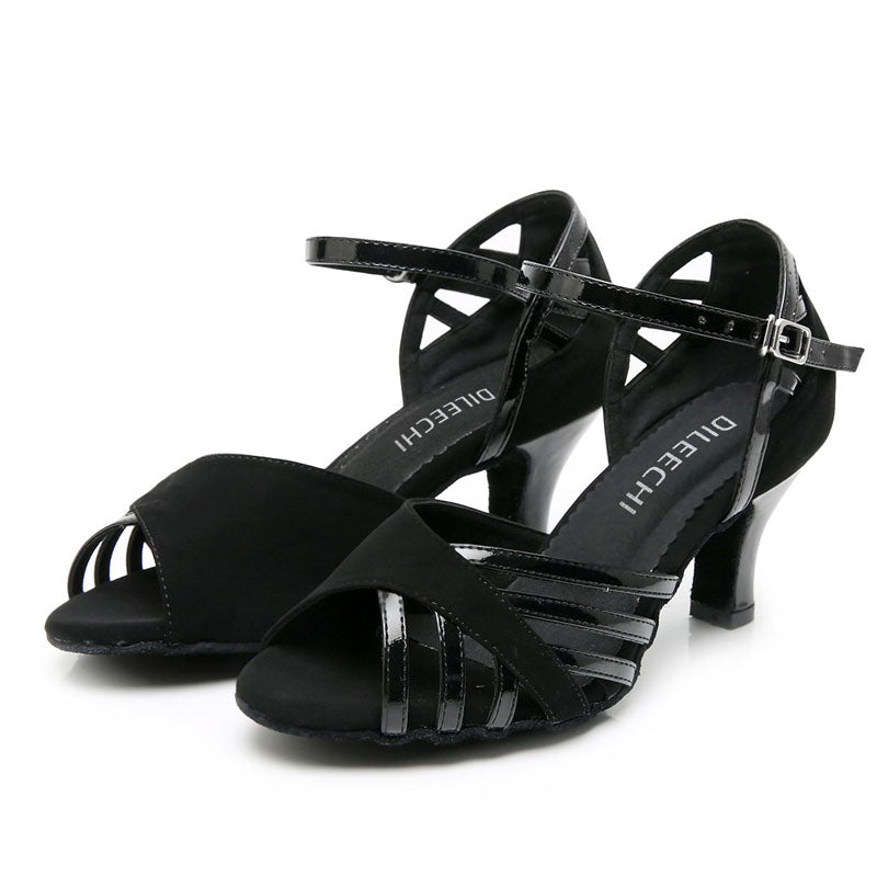 Women's Leatherette Customized Heel Latin Shoes Salsa Shoes Ballroom Dance Shoes