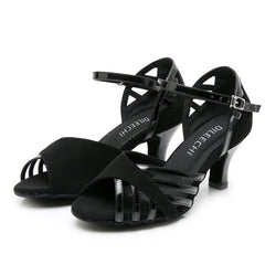 Women's Leatherette Customized Heel Latin Shoes Salsa Shoes Ballroom Dance Shoes