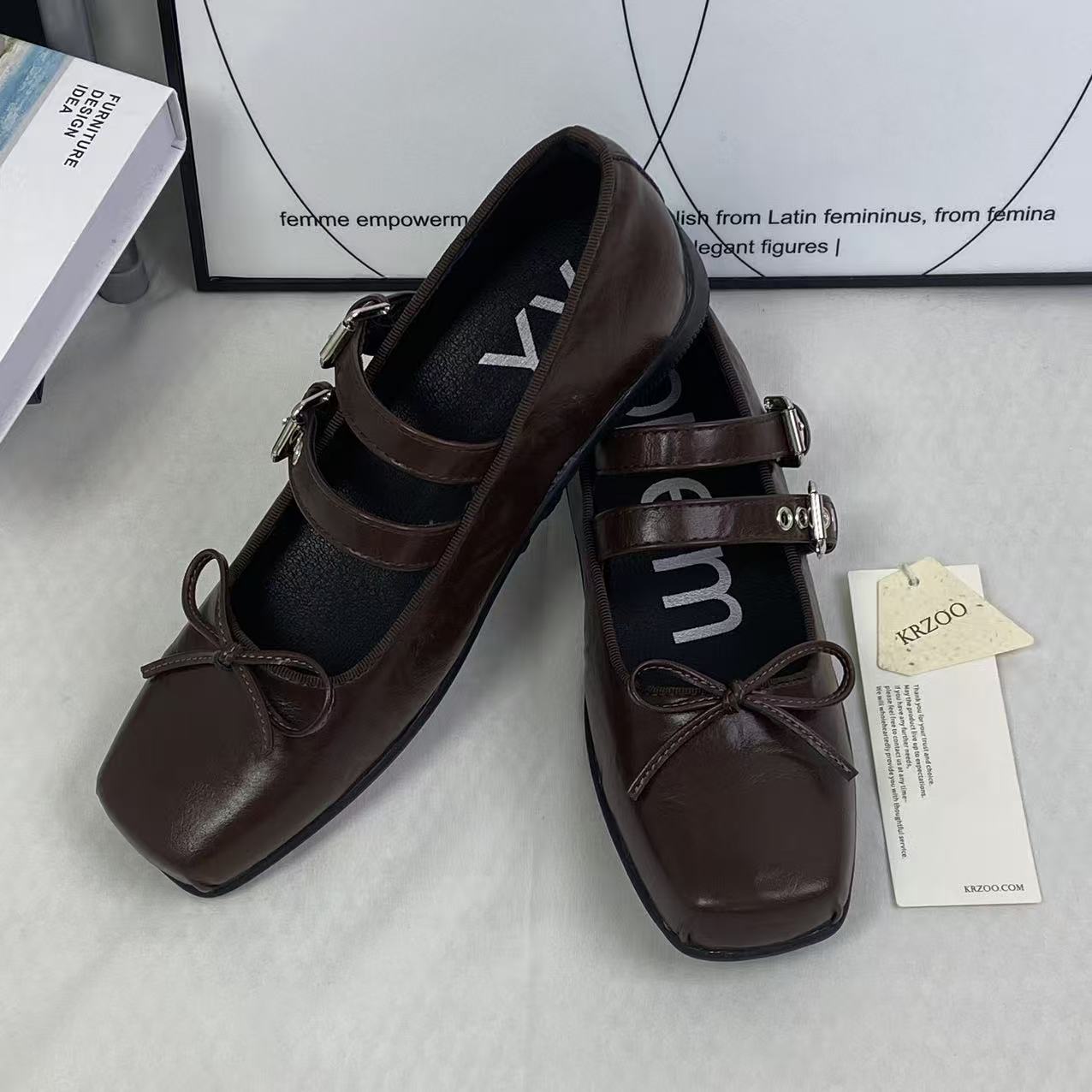 Ballet platform flat shoes