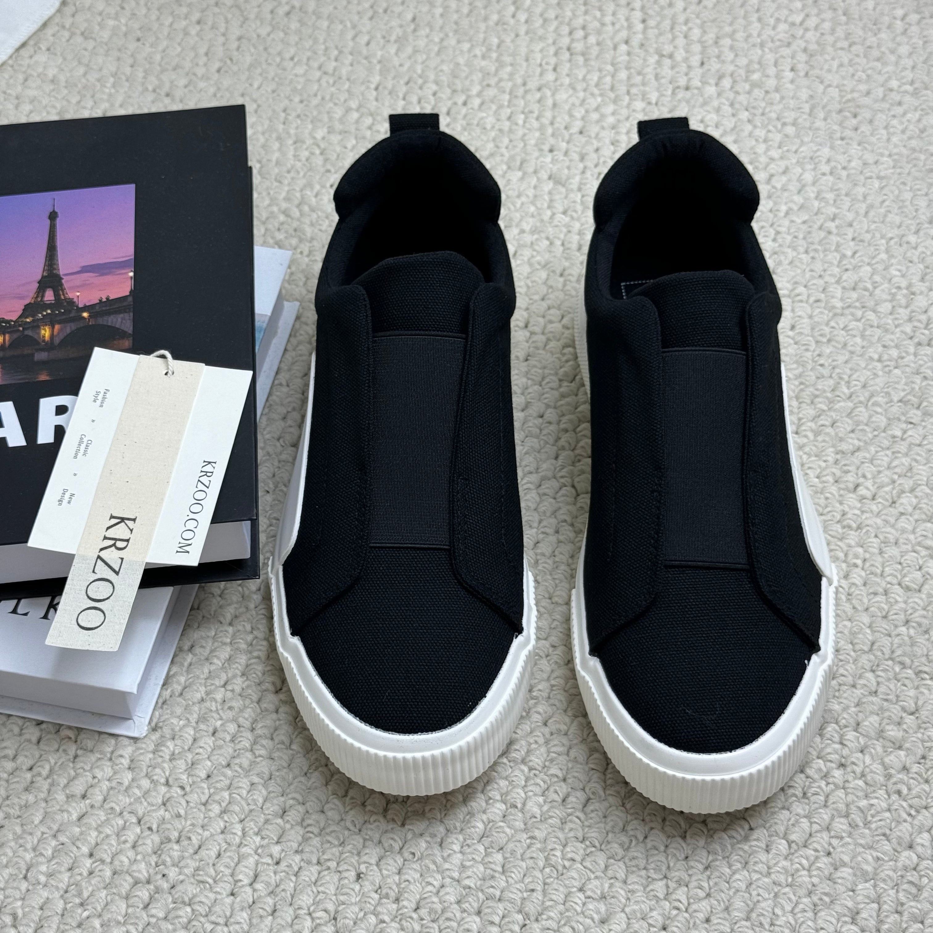 One kick of an unlaced shoe
