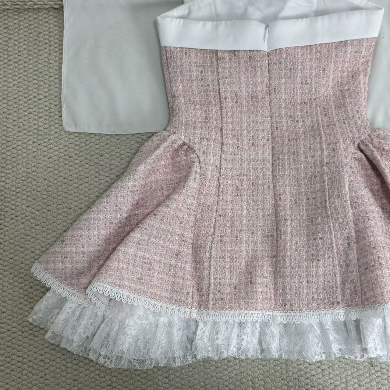 French-style retro princess puff-sleeved dress