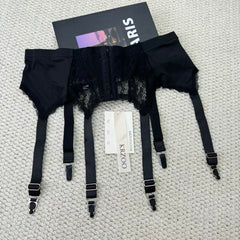 Lace garter hose clasp