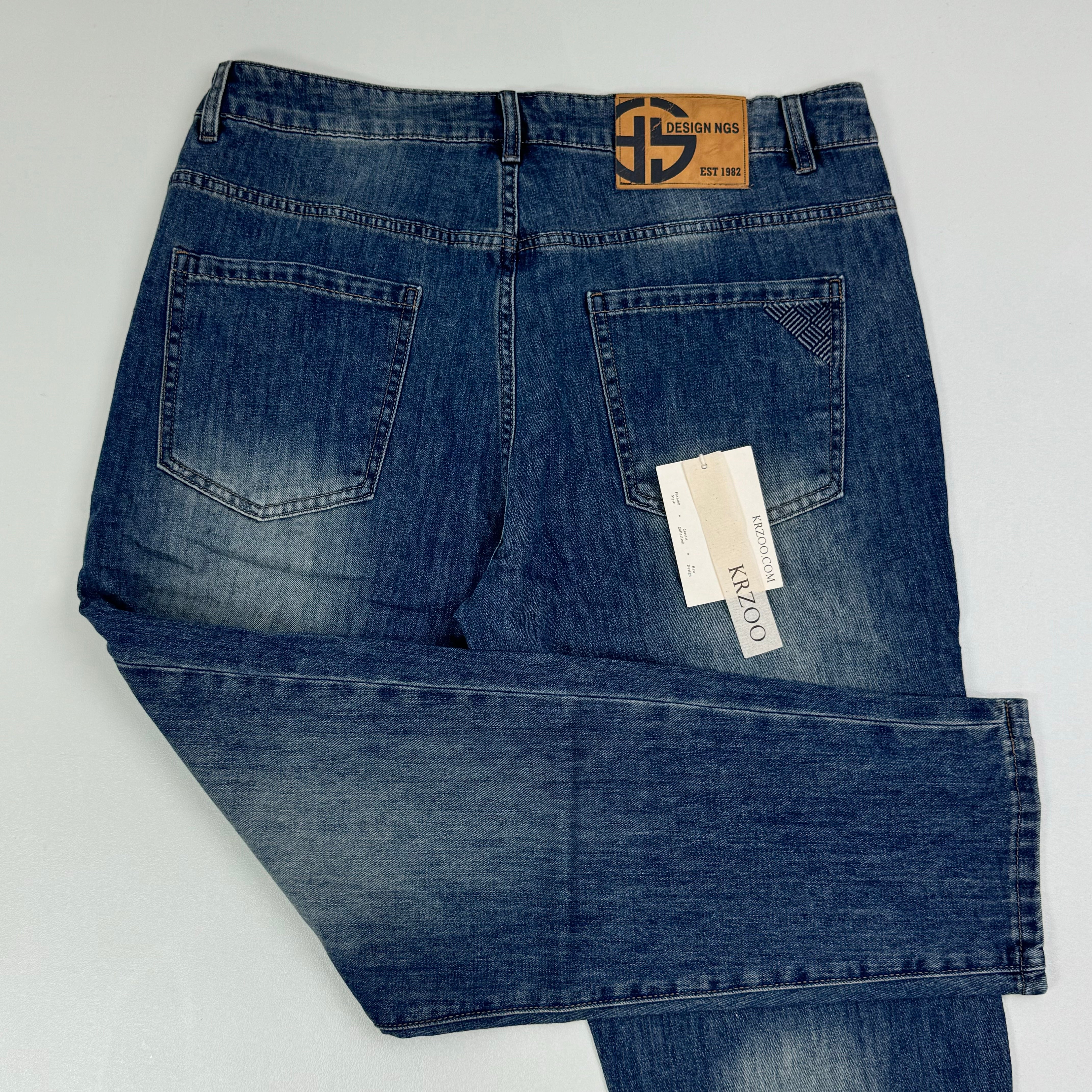 Straight-leg stretchy slim-fit jeans