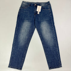 Straight-leg stretchy slim-fit jeans