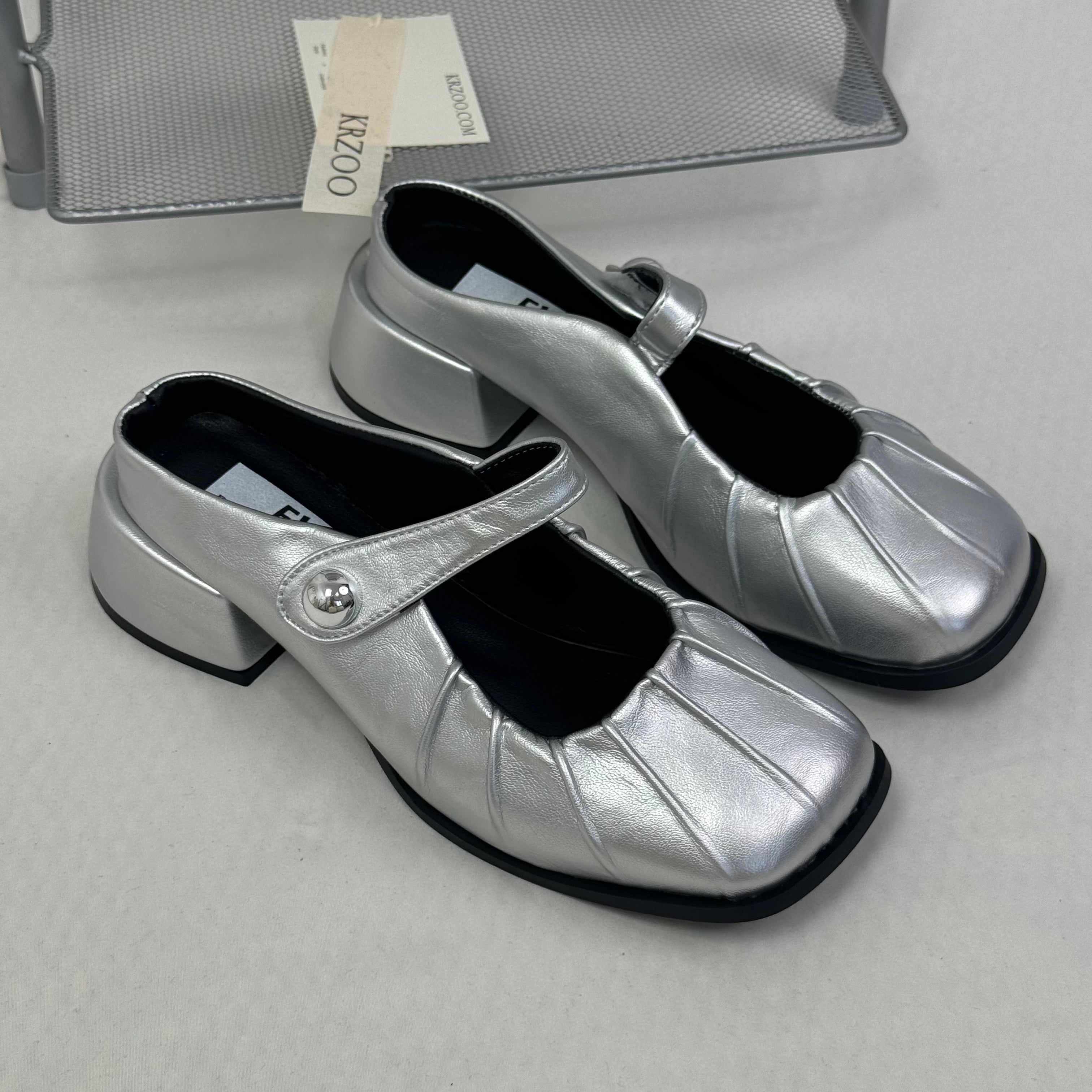 French-style half-toe slippers