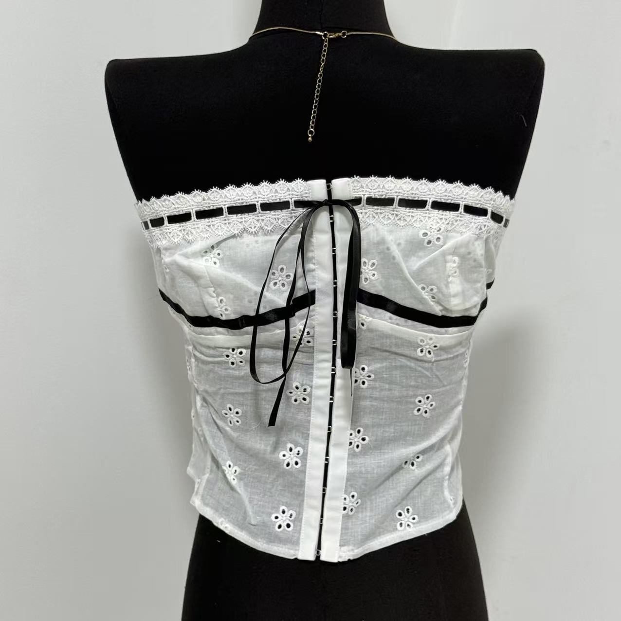 Waist-Cinching Single-Breasted Top