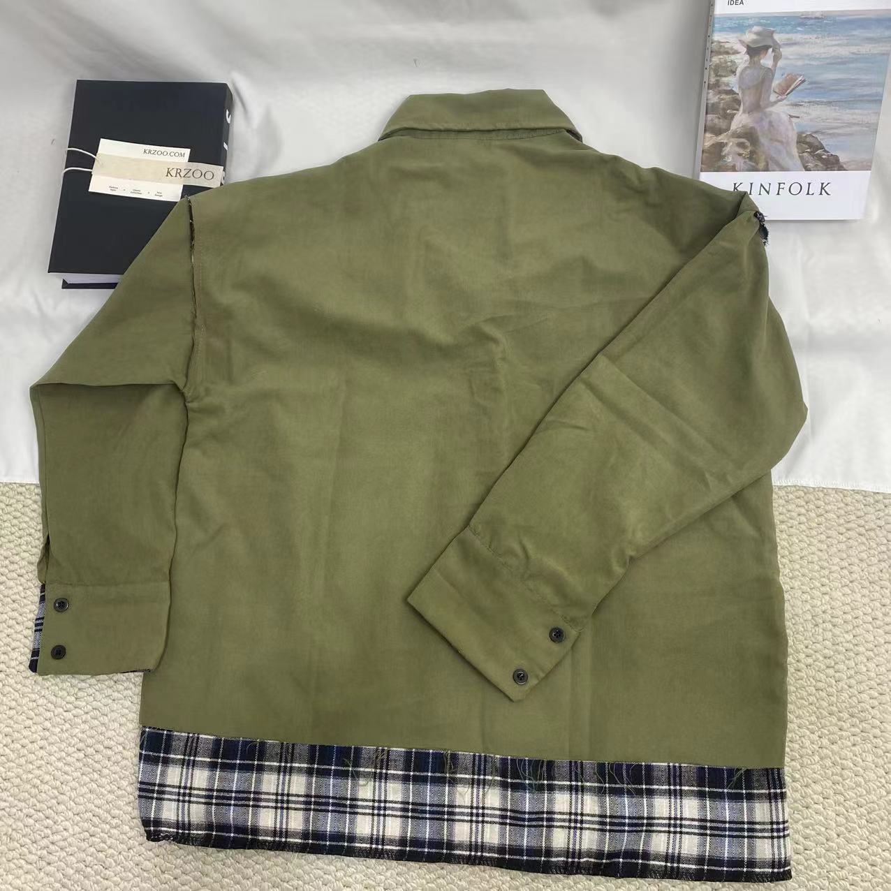 Retro Checkered Work Jacket