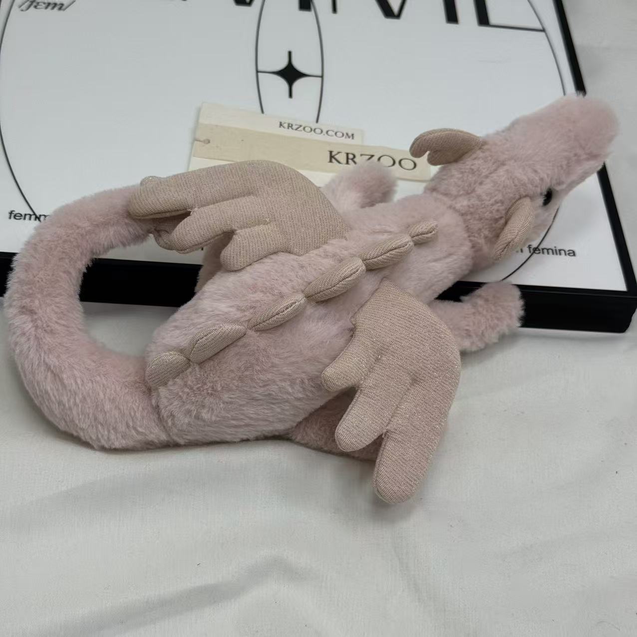 Plush snow dragon figurine of Sky Dragon