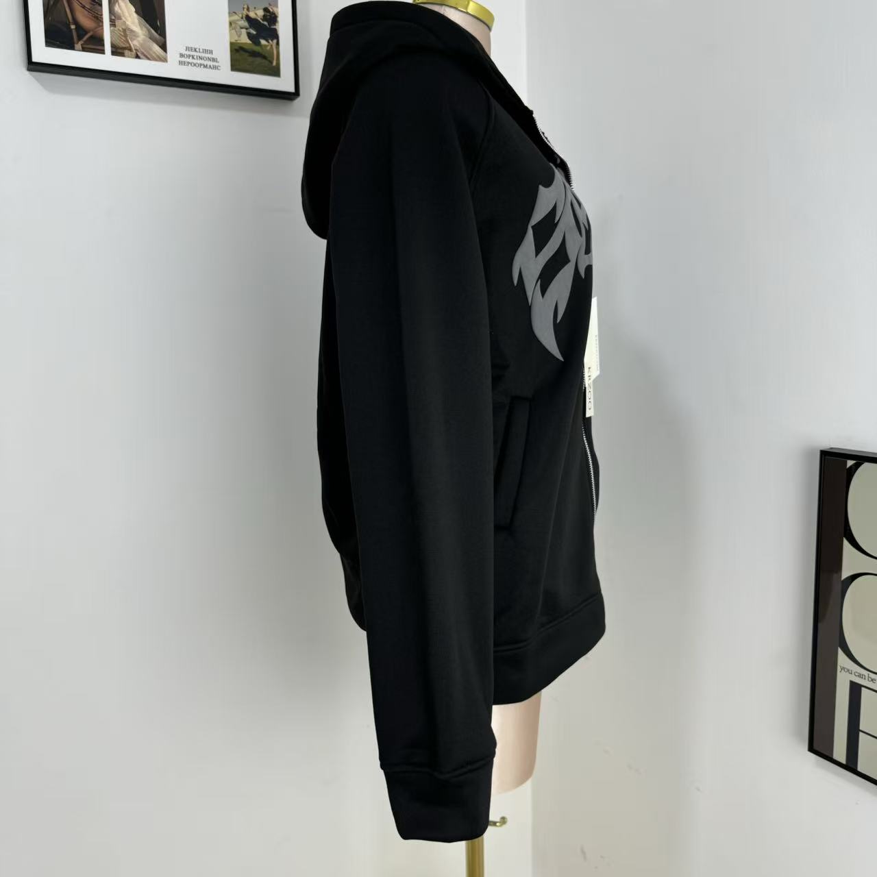 Letter and Star Print Hoodie