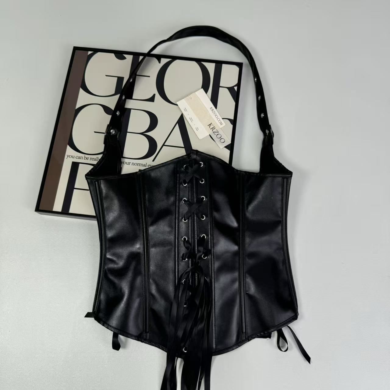 Shoulder straps around neck with PU waistband