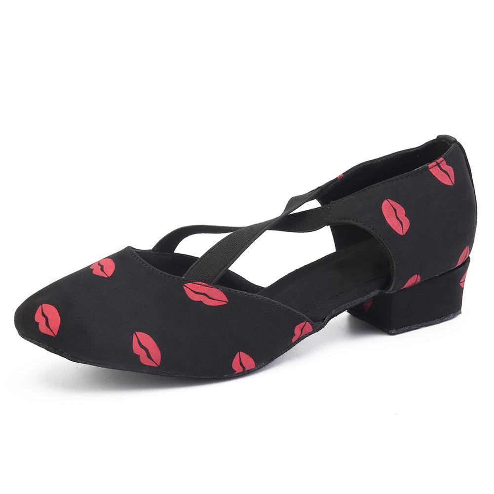 Women's Leatherette 3cm Heels Swing Dance Shoes Ballroom Dance Shoes