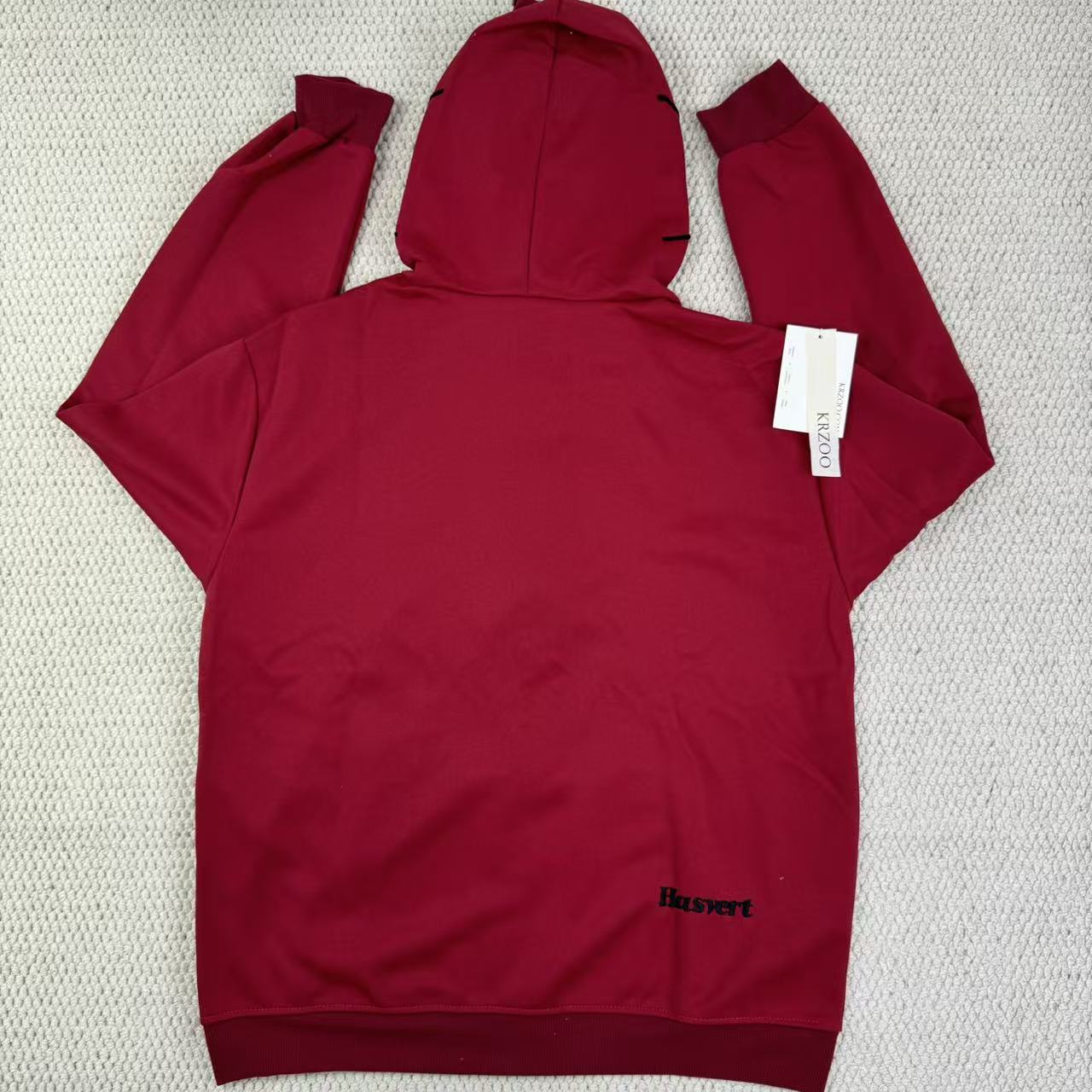 Zipper-print spider hooded coat