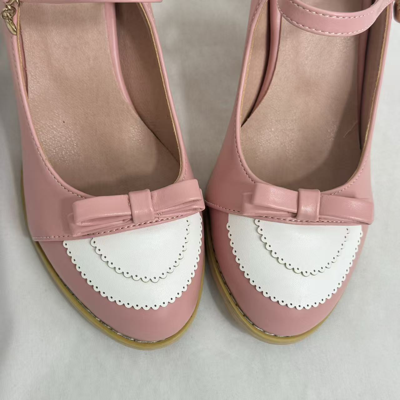 Color-Block Burnout T-Strap Sandals