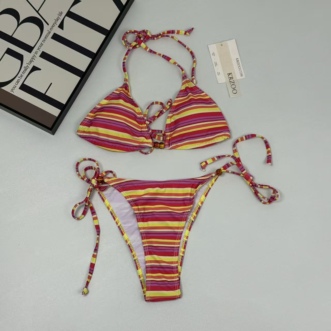 Three-piece striped sling set