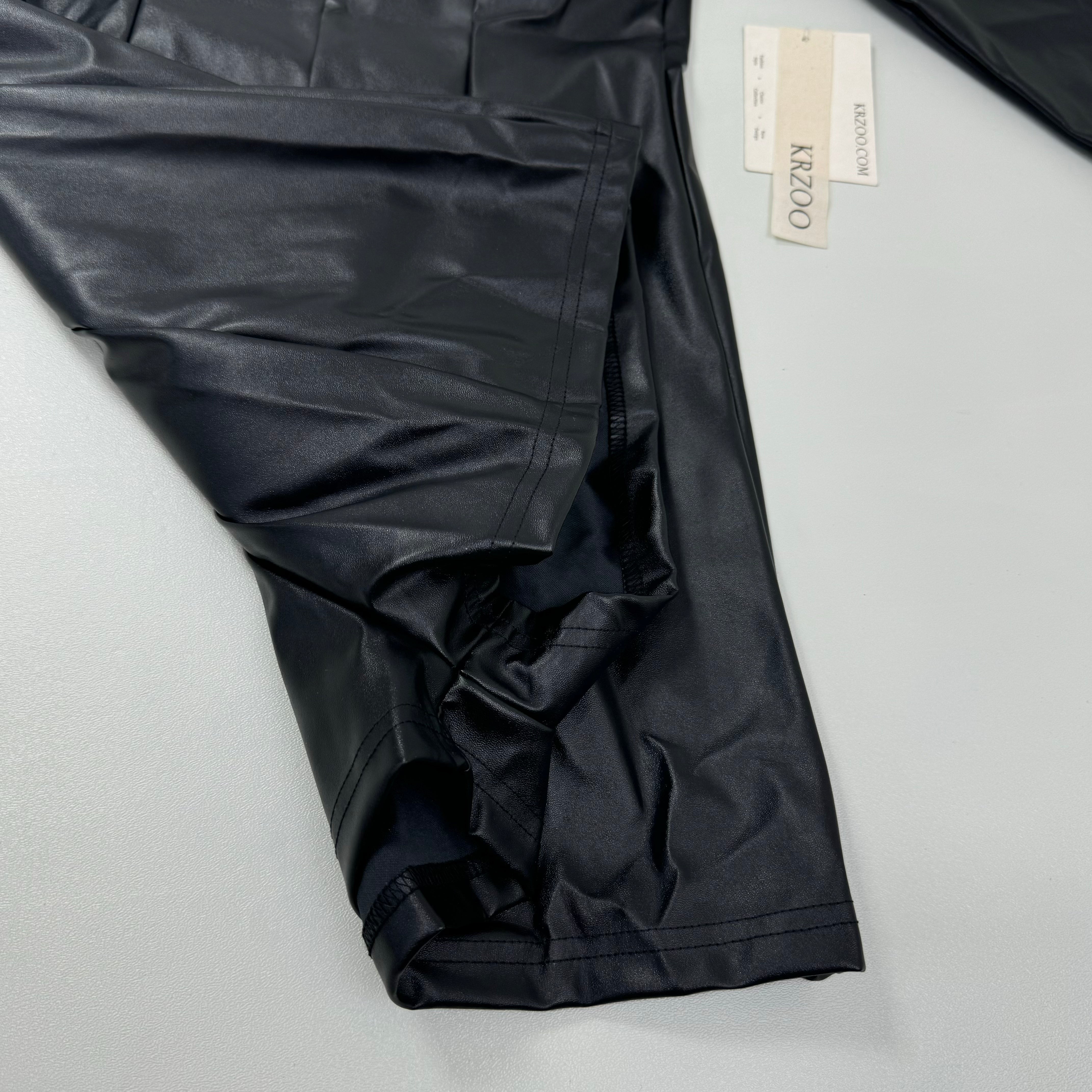 Zipper body-hugging one-piece pants