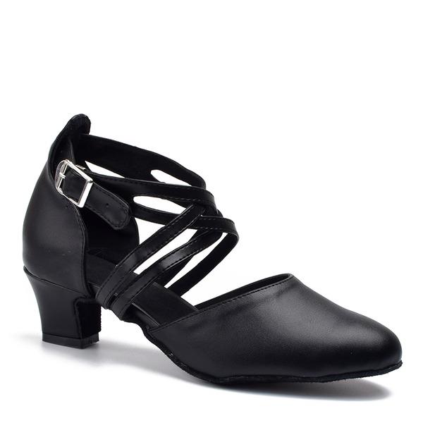 Women's Microfiber Leather 5cm Heels Character Dance Shoes Ballroom Dance Shoes