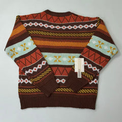 National style round-neck sweater