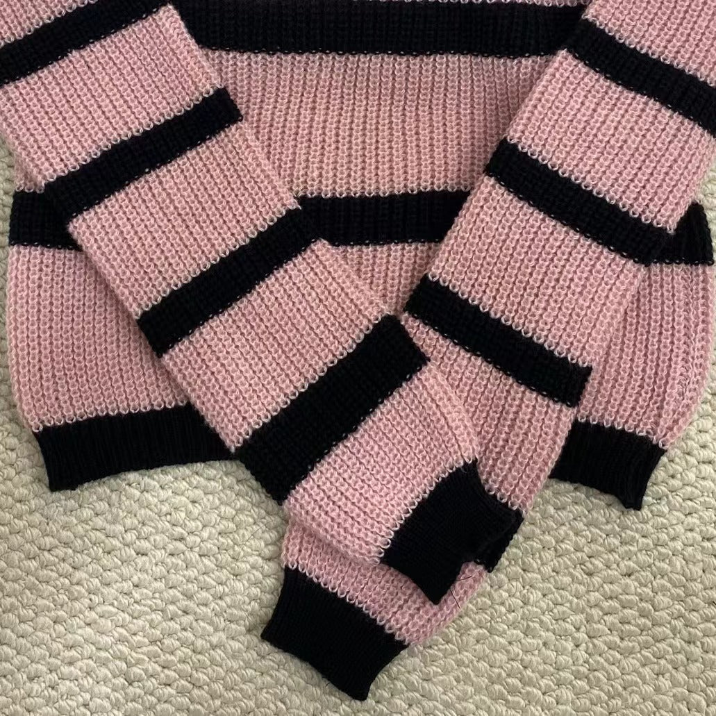 Niche Color-Blocked Striped Top