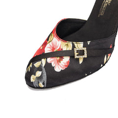 Women's Satin Customized Heel Ballroom Dance Shoes Modern Dance Shoes