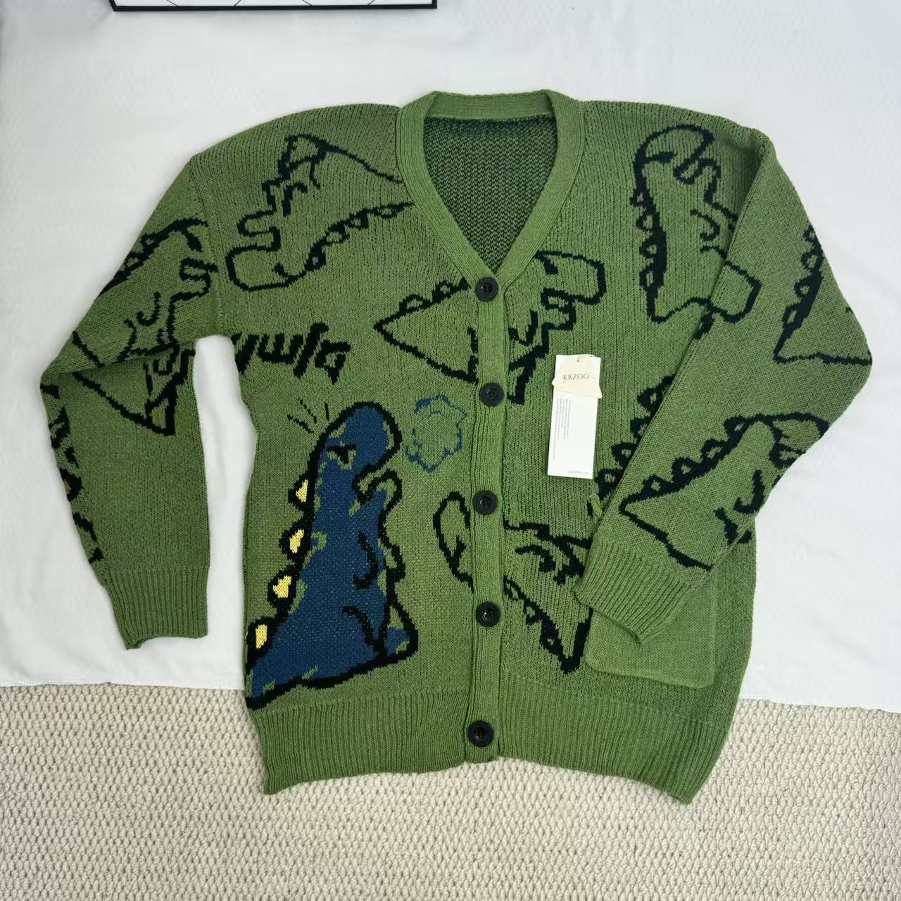 Street Cartoon Cardigan Sweater