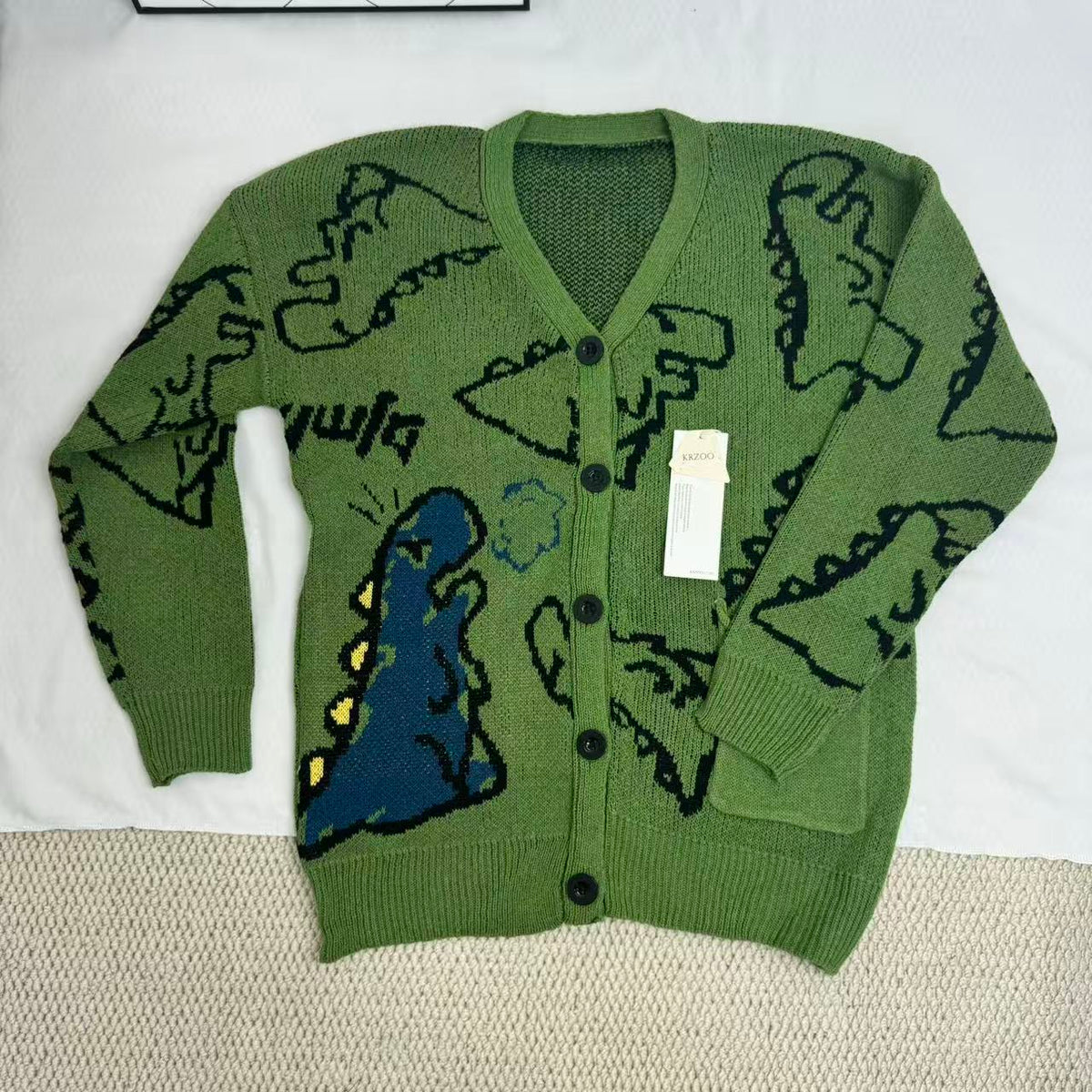 Street Cartoon Cardigan Sweater