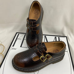 Retro Forest-Style Leather Shoes