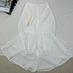 Long-sleeved chiffon A-line short skirt