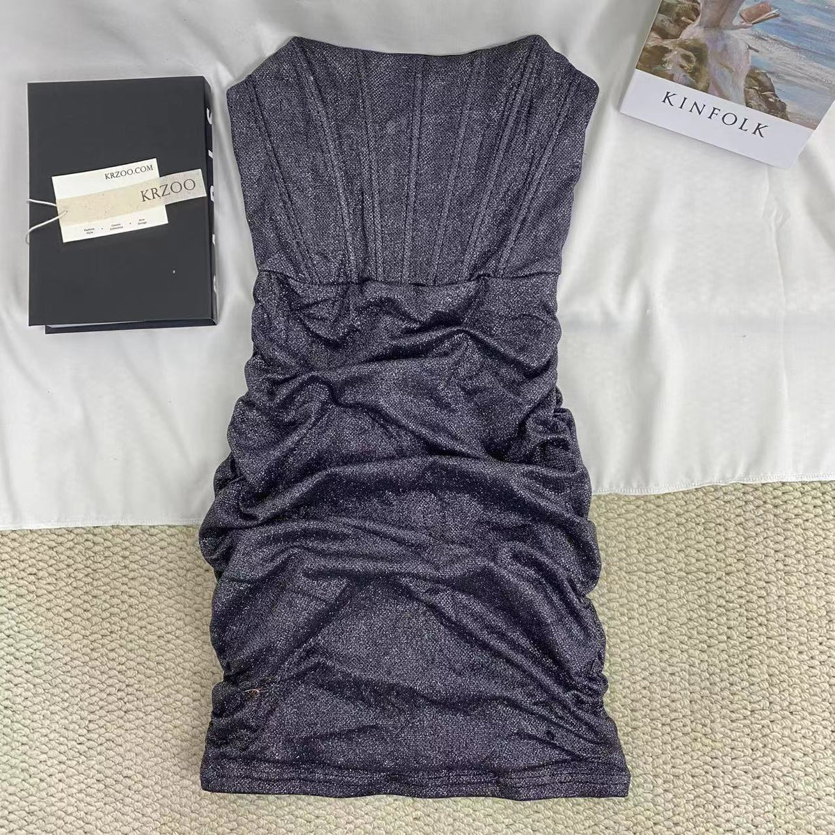 Pleated Shimmering Dress