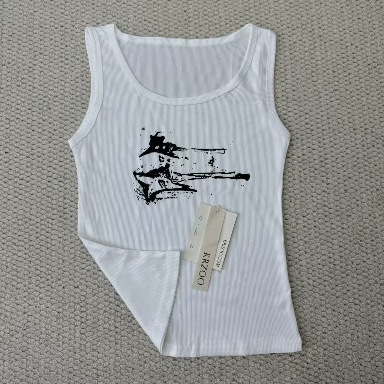 Vintage-style threaded sling vest