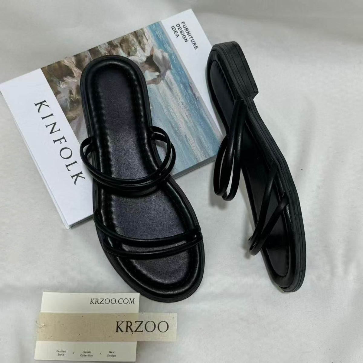 Comfortable and Versatile Flat Beach Slides