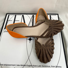 Casual Flat-Heeled Oversized Sandals