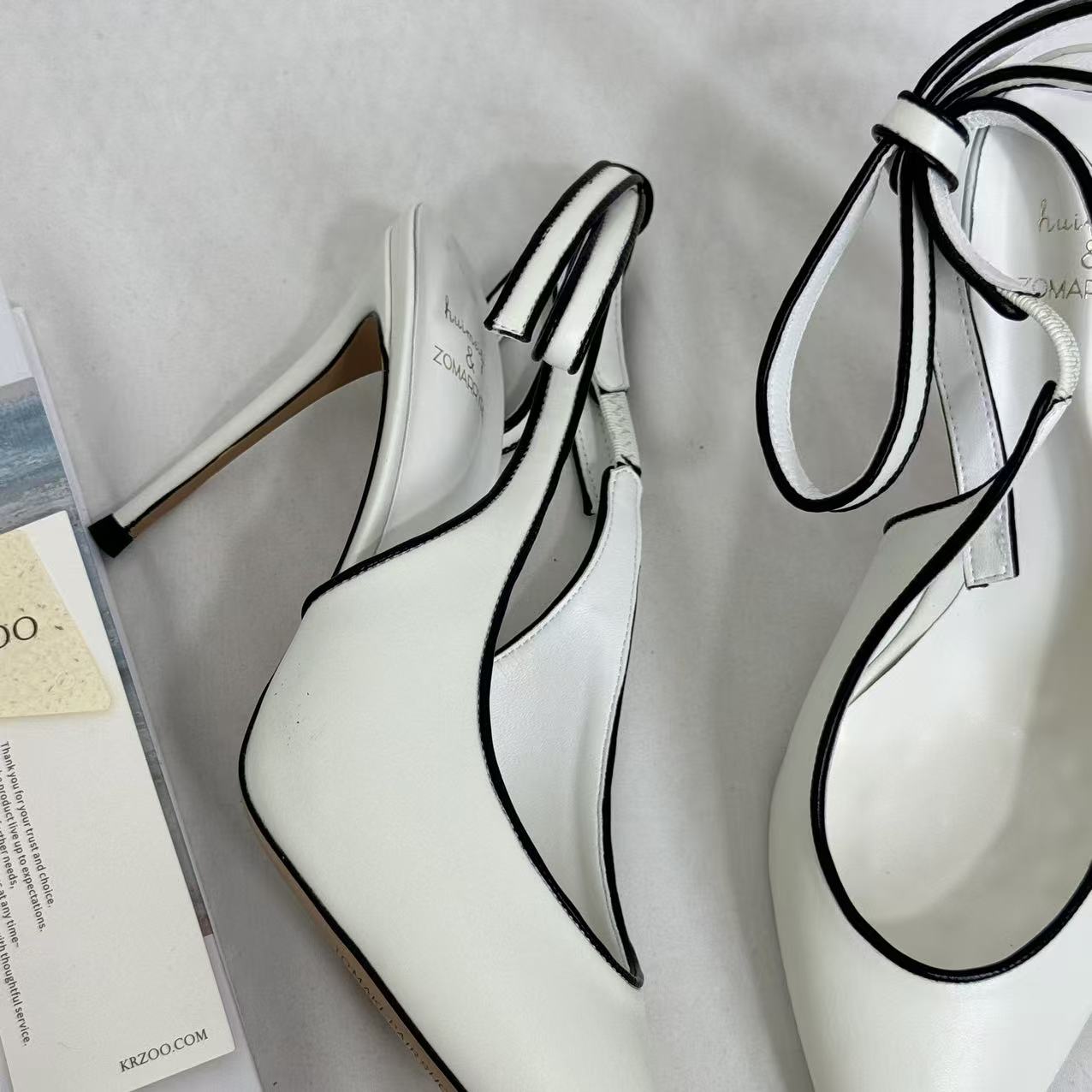 Ankle-Strap Stiletto Sandals With Closed Toes