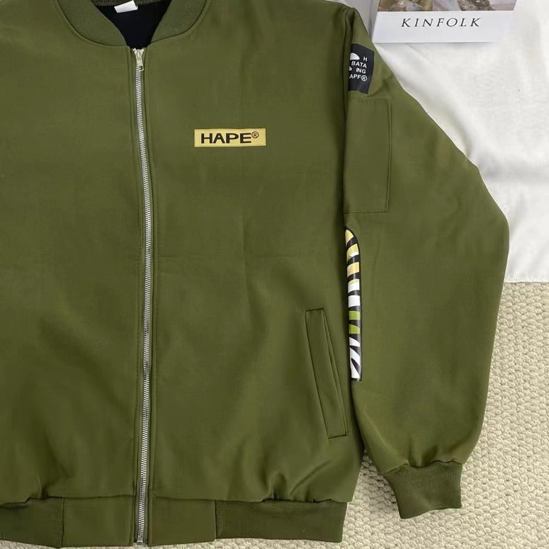 Shark Mouth Print Jacket