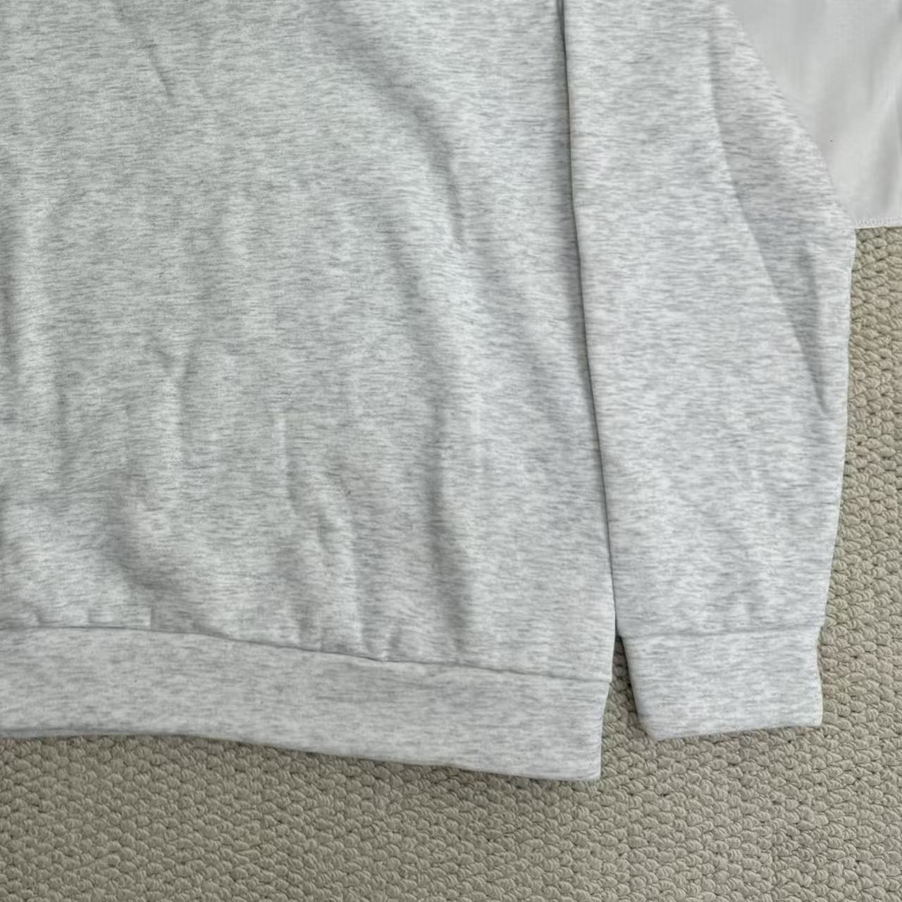 Letter-Print Sweatshirt with Center-Front Zipper