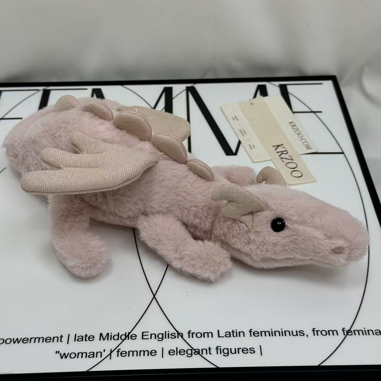 Plush snow dragon figurine of Sky Dragon
