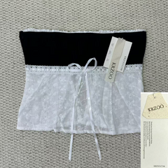 Wrap-around bodice with one shoulder opening