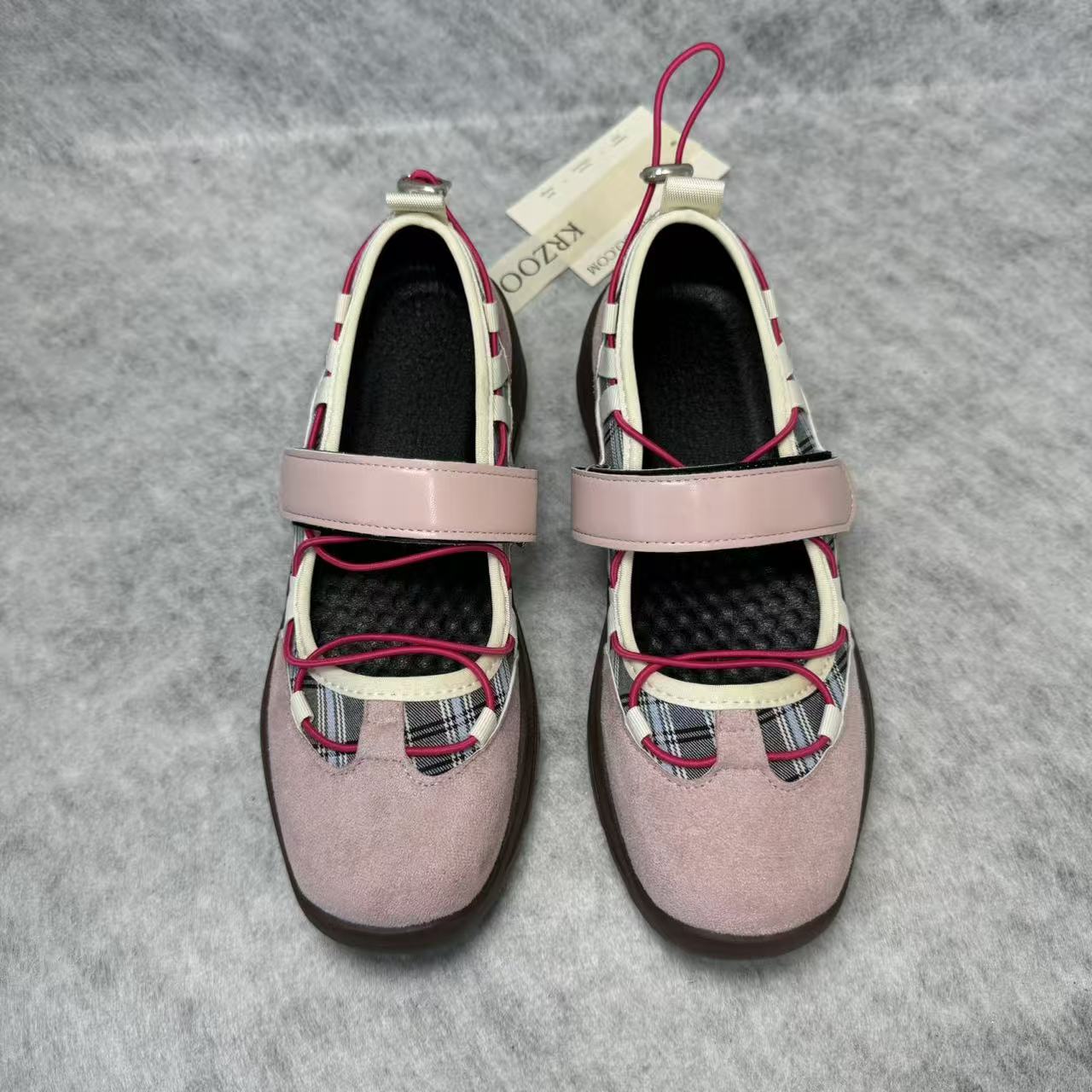 Functional style ballet platform Mary Jane shoes