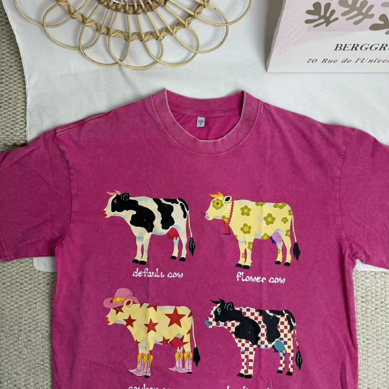 Washed pure cotton short-sleeved shirt